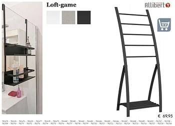 Aanbiedingen Loft-game handdoekhouder 3 stangen mat zwart - staand - Allibert - Geldig van 27/09/2019 tot 17/11/2019 bij Multi Bazar