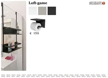Aanbiedingen Loft-game wc-papierhouder - hangend - Allibert - Geldig van 27/09/2019 tot 17/11/2019 bij Multi Bazar