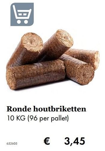 Aanbiedingen Ronde houtbriketten - Huismerk - Multi Bazar - Geldig van 27/09/2019 tot 17/11/2019 bij Multi Bazar
