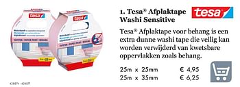 Aanbiedingen Tesa afplaktape washi sensitive - Tesa - Geldig van 27/09/2019 tot 17/11/2019 bij Multi Bazar