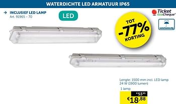 Aanbiedingen Waterdichte led armatuur ip65 1 lamp - Geldig van 08/10/2019 tot 04/11/2019 bij Zelfbouwmarkt