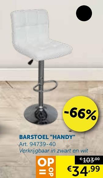 Aanbiedingen Barstoel handy - Geldig van 08/10/2019 tot 04/11/2019 bij Zelfbouwmarkt