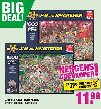 Aanbiedingen Jan van haasteren puzzel - Huismerk - Big Bazar - Geldig van 07/10/2019 tot 20/10/2019 bij Big Bazar