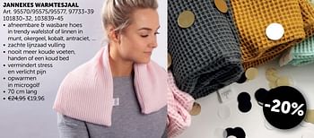 Aanbiedingen Jannekes warmtesjaal - Jannekes - Geldig van 22/10/2019 tot 18/11/2019 bij Zelfbouwmarkt
