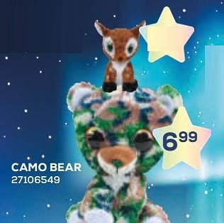 Aanbiedingen Camo bear - Tactic - Geldig van 17/10/2019 tot 12/12/2019 bij Supra Bazar