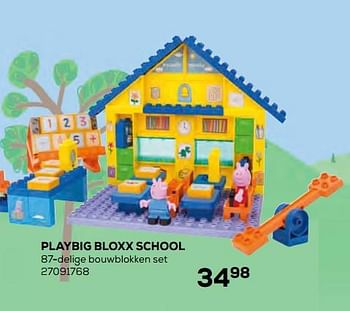 Aanbiedingen Playbig bloxx school - Peppa  Pig - Geldig van 17/10/2019 tot 12/12/2019 bij Supra Bazar