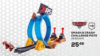 Aanbiedingen Smash + crash challenge piste - Cars - Geldig van 17/10/2019 tot 12/12/2019 bij Supra Bazar