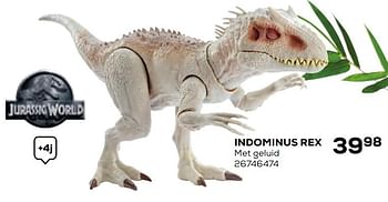 Aanbiedingen Indominus rex - Jurassic World - Geldig van 17/10/2019 tot 12/12/2019 bij Supra Bazar