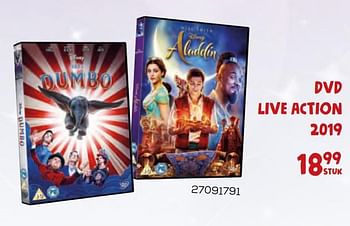 Aanbiedingen Dvd live action 2019 aladdin - Disney - Geldig van 17/10/2019 tot 12/12/2019 bij Supra Bazar