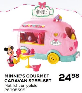 Aanbiedingen Minnie`s gourmet caravan speelset - Minnie Mouse - Geldig van 17/10/2019 tot 12/12/2019 bij Supra Bazar