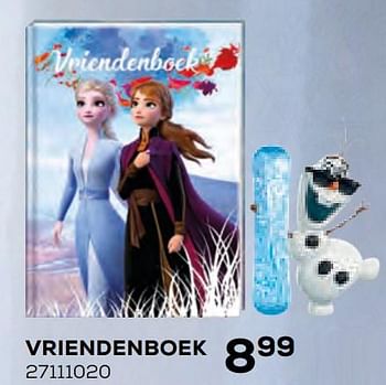Aanbiedingen Vriendenboek - Disney  Frozen - Geldig van 17/10/2019 tot 12/12/2019 bij Supra Bazar
