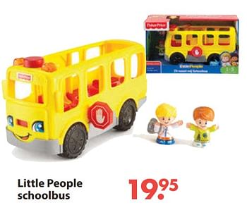 Aanbiedingen Little people schoolbus - Fisher-Price - Geldig van 28/10/2019 tot 06/12/2019 bij Europoint