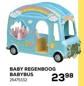 Aanbiedingen Baby regenboog babybus - Sylvanian Families - Geldig van 17/10/2019 tot 12/12/2019 bij Supra Bazar