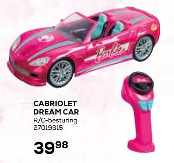 Aanbiedingen Cabriolet dream car - Mattel - Geldig van 17/10/2019 tot 12/12/2019 bij Supra Bazar