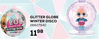 Aanbiedingen Glitter globe winter disco - LOL Surprise - Geldig van 17/10/2019 tot 12/12/2019 bij Supra Bazar