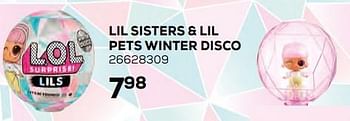 Aanbiedingen Lil sisters + lil pets winter disco - LOL Surprise - Geldig van 17/10/2019 tot 12/12/2019 bij Supra Bazar