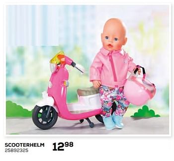 Aanbiedingen Scooterhelm - Baby Born - Geldig van 17/10/2019 tot 12/12/2019 bij Supra Bazar