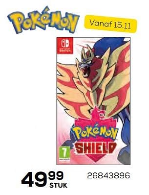 Aanbiedingen Nintendo switch pokemon shield - Huismerk - Supra Bazar - Geldig van 17/10/2019 tot 12/12/2019 bij Supra Bazar