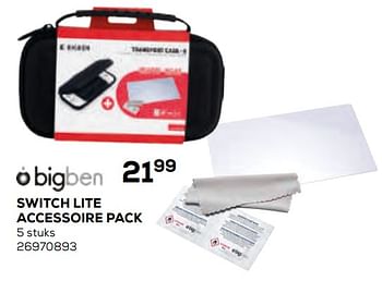 Aanbiedingen Switch lite accessoire pack - BIGben - Geldig van 17/10/2019 tot 12/12/2019 bij Supra Bazar