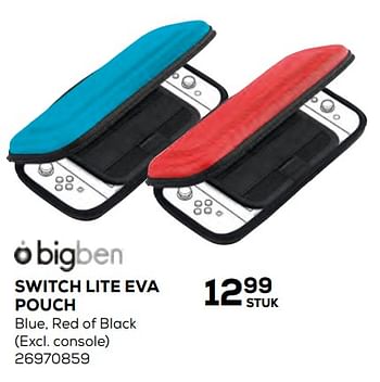 Aanbiedingen Switch lite eva pouch blue - BIGben - Geldig van 17/10/2019 tot 12/12/2019 bij Supra Bazar