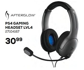 Aanbiedingen Afterglow ps4 gaming headset lvl4 - Afterglow - Geldig van 17/10/2019 tot 12/12/2019 bij Supra Bazar