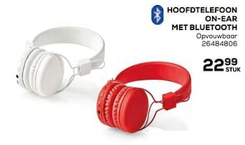 Aanbiedingen Nedis hoofdtelefoon on-ear met bluetooth - Nedis - Geldig van 17/10/2019 tot 12/12/2019 bij Supra Bazar