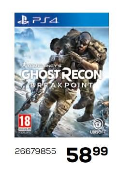 Aanbiedingen Ps4 ghost recon breakpoint - Activision - Geldig van 17/10/2019 tot 12/12/2019 bij Supra Bazar