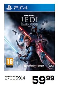 Aanbiedingen Ps4 star wars jedi: fallen order - Electronic Arts - Geldig van 17/10/2019 tot 12/12/2019 bij Supra Bazar