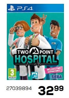 Aanbiedingen Two point hospital - Sega - Geldig van 17/10/2019 tot 12/12/2019 bij Supra Bazar