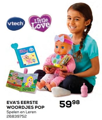 Aanbiedingen Eva`s eerste woordjes pop - Vtech - Geldig van 17/10/2019 tot 12/12/2019 bij Supra Bazar