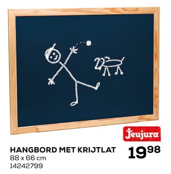 Aanbiedingen Hangbord met krijtlat - Jeujura - Geldig van 17/10/2019 tot 12/12/2019 bij Supra Bazar