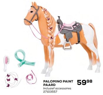 Aanbiedingen Palomino paint paard - Buki France - Geldig van 17/10/2019 tot 12/12/2019 bij Supra Bazar