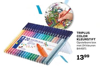 Aanbiedingen Triplus color kleurstift - Staedtler - Geldig van 17/10/2019 tot 12/12/2019 bij Supra Bazar