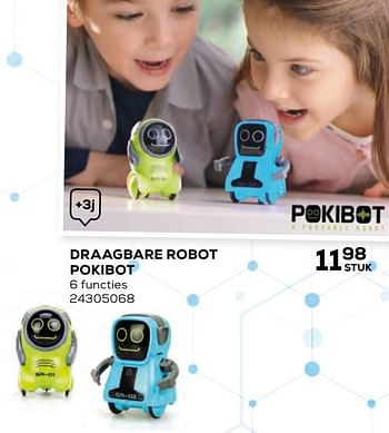 Aanbiedingen Draagbare robot pokibot - Pokibot - Geldig van 17/10/2019 tot 12/12/2019 bij Supra Bazar