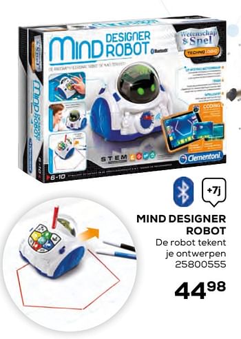 Aanbiedingen Mind designer robot - Clementoni - Geldig van 17/10/2019 tot 12/12/2019 bij Supra Bazar