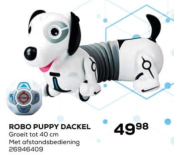 Aanbiedingen Robo puppy dackel - Silverlit - Geldig van 17/10/2019 tot 12/12/2019 bij Supra Bazar
