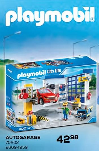 Aanbiedingen Autogarage 70202 - Playmobil - Geldig van 17/10/2019 tot 12/12/2019 bij Supra Bazar