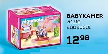 Aanbiedingen Babykamer 70210 - Playmobil - Geldig van 17/10/2019 tot 12/12/2019 bij Supra Bazar