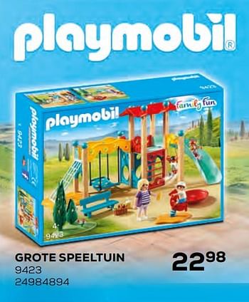 Aanbiedingen Grote speeltuin 9423 - Playmobil - Geldig van 17/10/2019 tot 12/12/2019 bij Supra Bazar