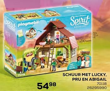 Aanbiedingen Schuur met lucky, pru en abigail 70118 - Playmobil - Geldig van 17/10/2019 tot 12/12/2019 bij Supra Bazar