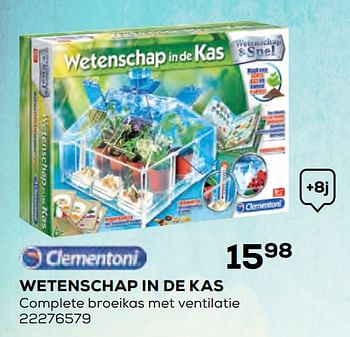 Aanbiedingen Wetenschap in de kas - Clementoni - Geldig van 17/10/2019 tot 12/12/2019 bij Supra Bazar