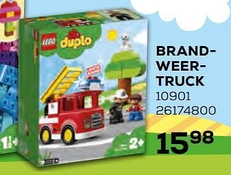 Aanbiedingen Brandweertruck 10901 - Lego - Geldig van 17/10/2019 tot 12/12/2019 bij Supra Bazar