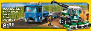 Aanbiedingen Maaidorser transport 60223 - Lego - Geldig van 17/10/2019 tot 12/12/2019 bij Supra Bazar