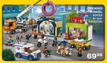 Aanbiedingen Opening donutwinkel 60233 - Lego - Geldig van 17/10/2019 tot 12/12/2019 bij Supra Bazar