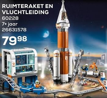 Aanbiedingen Ruimteraket en vluchtleiding 60228 - Lego - Geldig van 17/10/2019 tot 12/12/2019 bij Supra Bazar