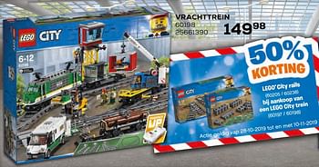 Aanbiedingen Vrachttrein 60198 - Lego - Geldig van 17/10/2019 tot 12/12/2019 bij Supra Bazar