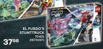 Aanbiedingen El fuego`s stunttruck 70421 - Lego - Geldig van 17/10/2019 tot 12/12/2019 bij Supra Bazar