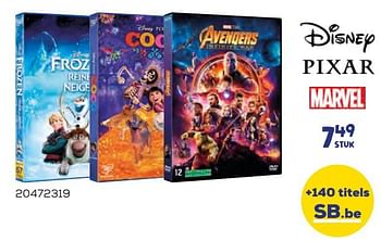Aanbiedingen Kinderfilm - Disney  Frozen - Geldig van 17/10/2019 tot 12/12/2019 bij Supra Bazar