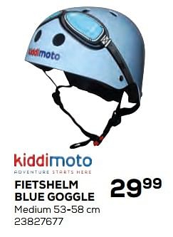 Aanbiedingen Fietshelm blue goggle - Kiddi Moto - Geldig van 17/10/2019 tot 12/12/2019 bij Supra Bazar