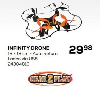 Aanbiedingen Infinity drone - Gear2Play - Geldig van 17/10/2019 tot 12/12/2019 bij Supra Bazar